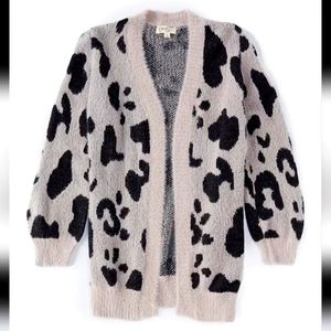 NWOT- Jessica Simpson Leopard Cardigan, Size Medium 8-10